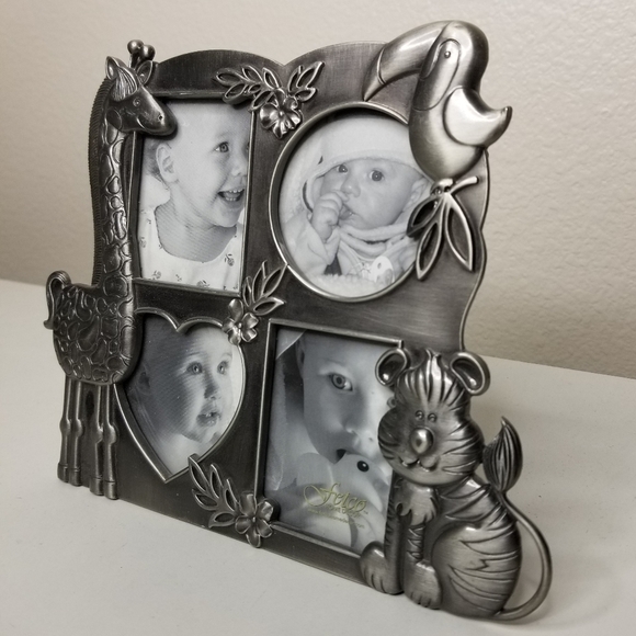 Fetco Home Decor Jungle Collage Pewter Picture Frame - Picture 2 of 11